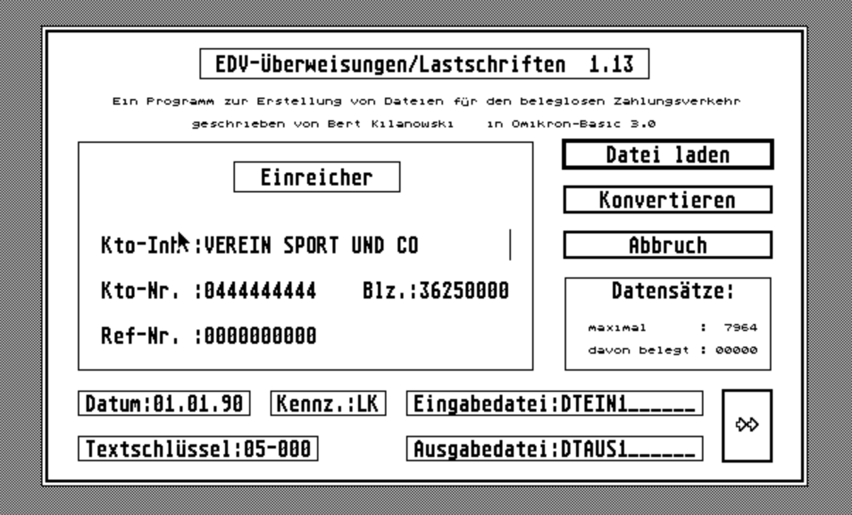 EDV-Überweisungen