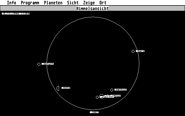 Ephemeriden der Planeten