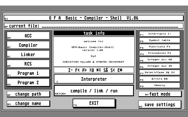 GFA-Basic Compiler-Shell