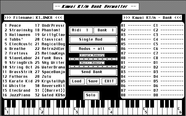Kawai K1 Soundverwalter