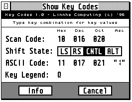 Key Codes