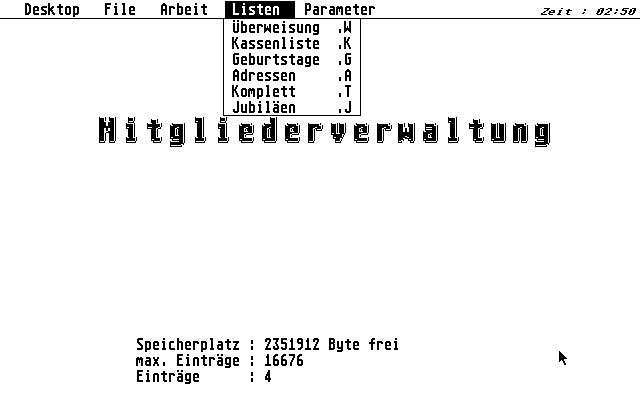 Mitgliederverwaltung