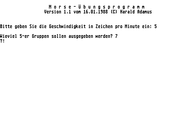 Morse-Übungsprogramm