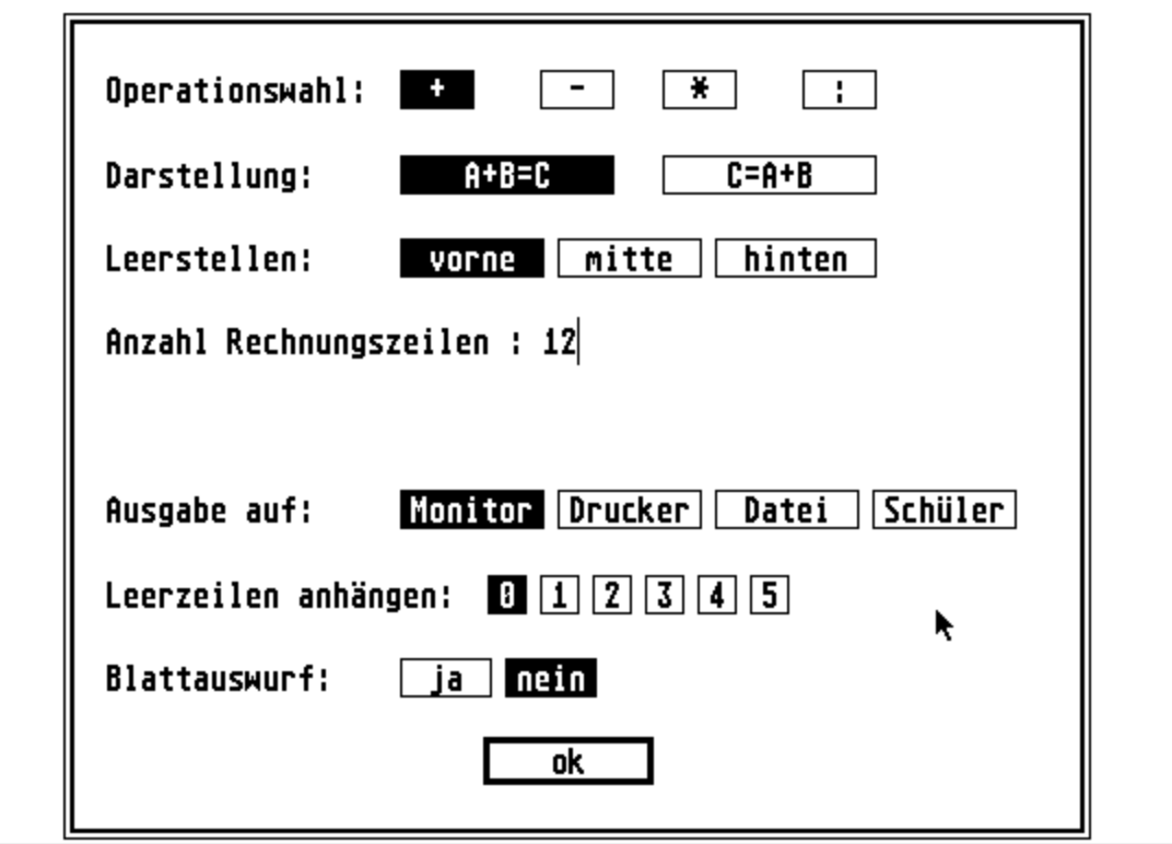 Rechenübung