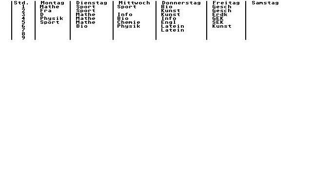 Stundenplan (Zenner)