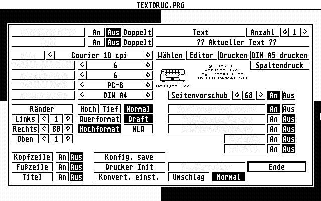 Textdruck