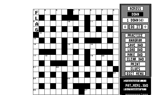 The Bradness Crossword Designer & Solver