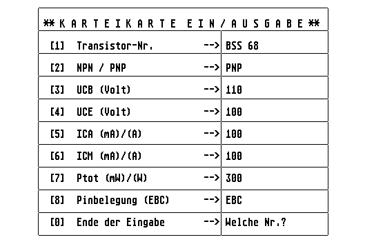 Transistorvergleicher