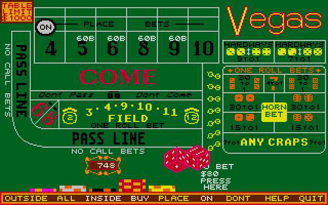 Vegas Craps