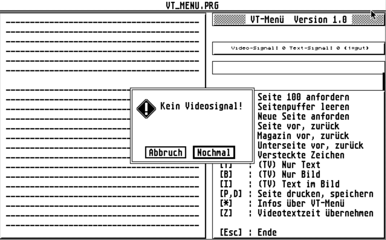 VT-Menü