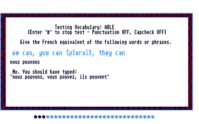 Workout in French