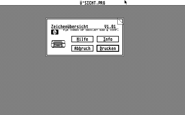 Zeichenübersicht