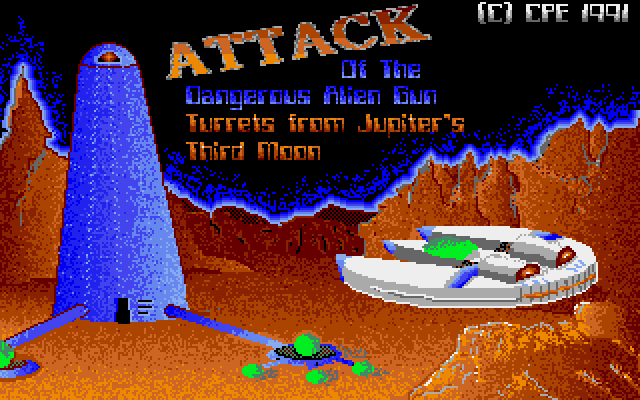 Attack of the Dangerous Alien Gun Turrets from Jupiter'