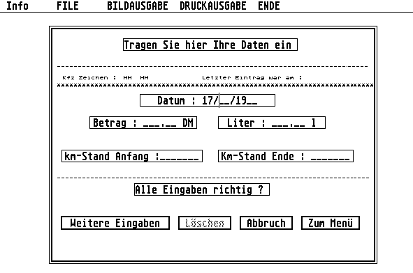 Benzinverbrauch