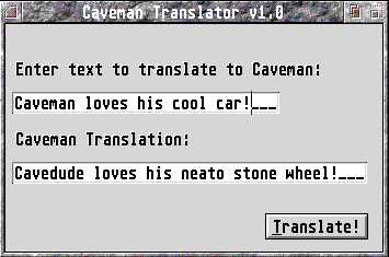 Caveman Translator