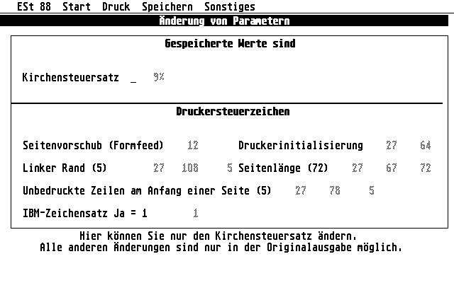 Einkommensteuer 1988