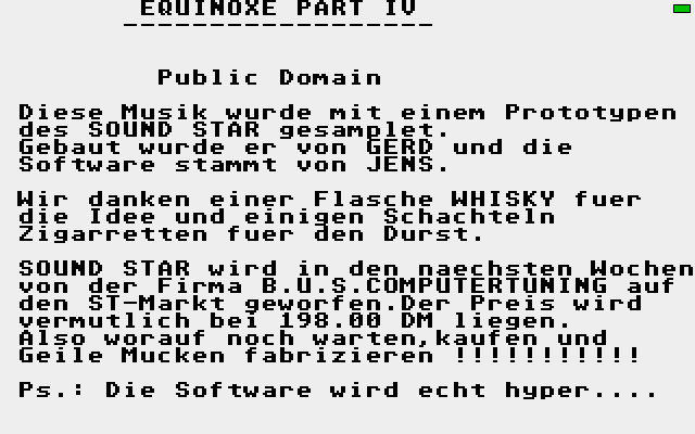 Equinoxe Part IV