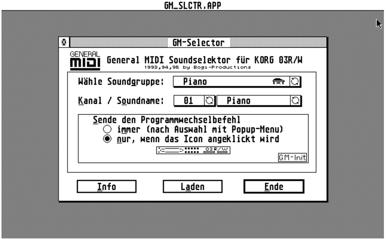 General MIDI Soundselector