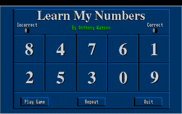 Learn my Numbers