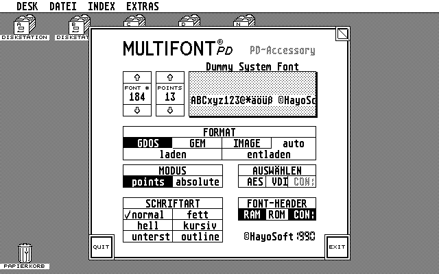 Multifont