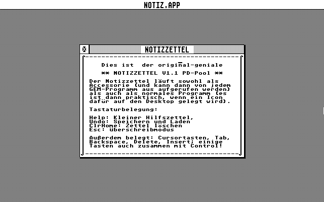 Notizzettel