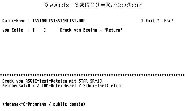 Starlist