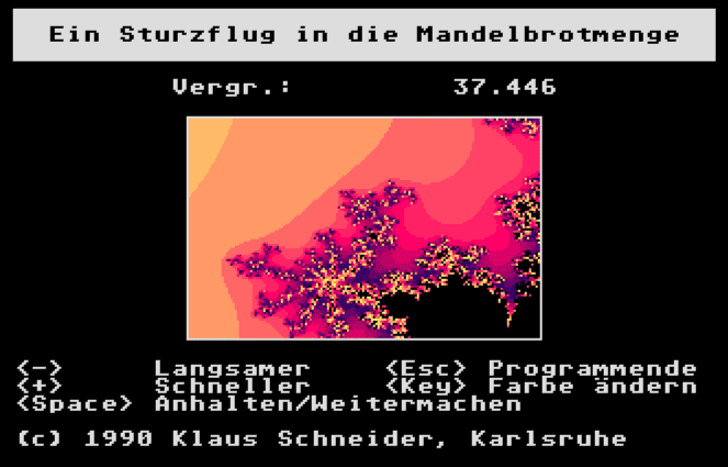 Sturzflug in die Mandelbrotmenge