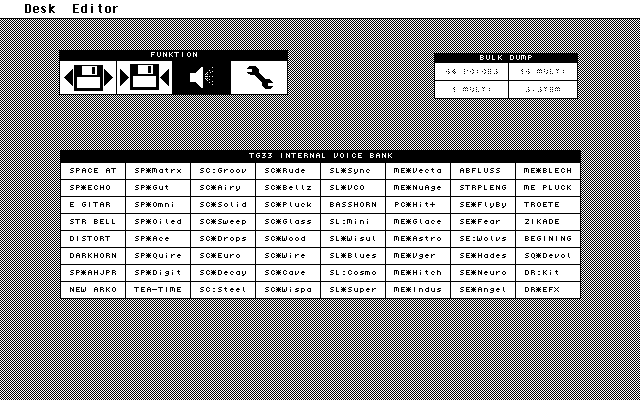 TG 33 Voice Editor