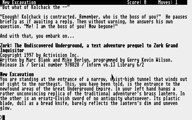 Zork: The Undiscovered Underground